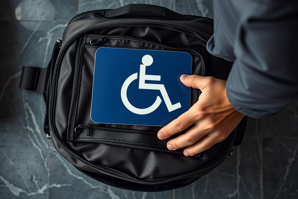 handicap accessible door sign — Handicap Accessible Door Sign (the finished result)