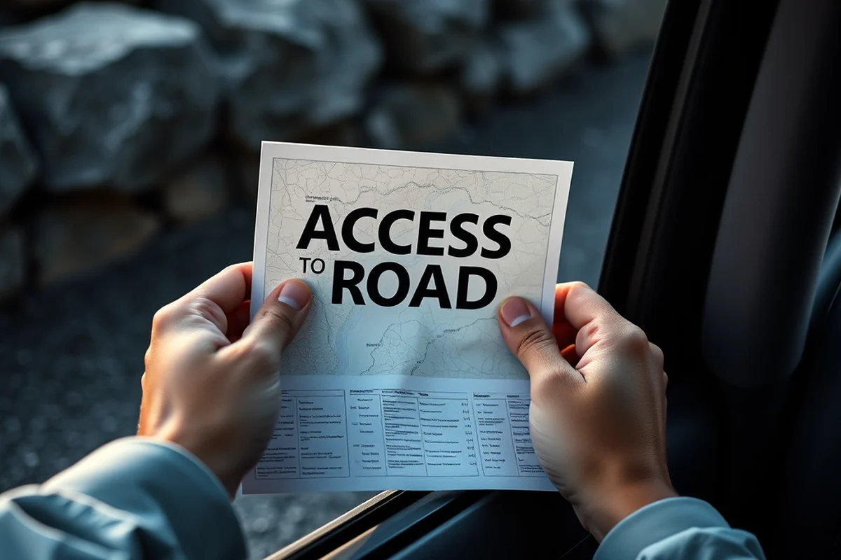access to road — Access To Road (step by step)